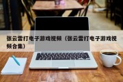 张云雷打电子游戏视频（张云雷打电子游戏视频合集）