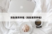双色茉莉养殖（双色茉莉种植）